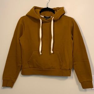 Caramel Brown Cropped Hoodie